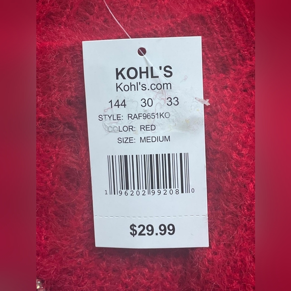 Madden Girl Red Cardigan with Heart Accents - Picture 8 of 8